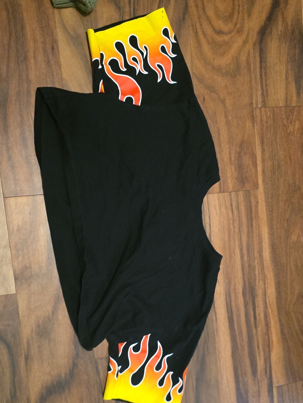 Flame Sleeve Crop Top